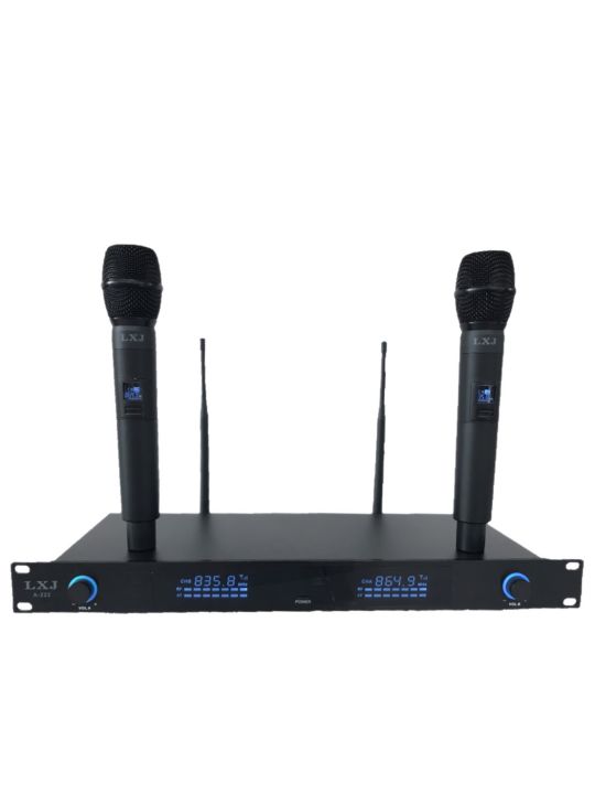 lxj-ไมค์โครโฟน-uhf-wireless-microphone-ชุดไมค์ลอยคู่-lxj-a-222-digital-wireless-vocal-รุ่นใหม่ล่าสุด-ฟรีกระเป๋าอลูมิเนียม-lxj-a-222