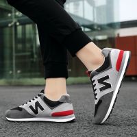 Ready Stock！[N13]Hapeis Womens Mens NB Running Shoes Breathable Comfort Sports Shoes Sneakers Fashion Hiking Flat Shoes Kasut Perempuan Kasut Lelaki Couple Shoes