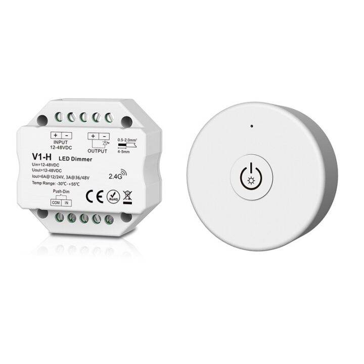 worth-buy-ที่หรี่ไฟแอลอีดีใหม่ตัวรับสัญญาณ6a-dc12-24v-rf-รีโมทไร้สาย2-4g-wifi-dim-อัจฉริยะสำหรับสตริงสตริงเดียวริบบิ้นใช้