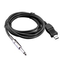 3M Guitar to PC USB Recording Cable Lead Adaptor Converter Connection Interface 6.5mm