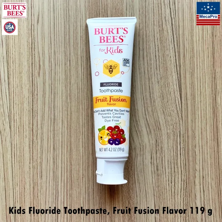 Burt's Bees® Kids Fluoride Toothpaste, Fruit Fusion Flavor 119 g