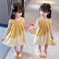 New Childrens Clothing For Girls Summer Girls Color Match Princess Dress Little Fat Ya Kids Dress For Kids