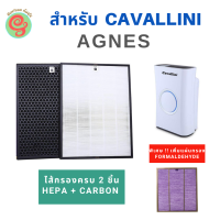 แผ่นกรองอากาศ สำหรับเครื่องฟอกอากาศ CAVALLINI รุ่น AGNES ไส้กรอง HEPA filer กรองฝุ่น และ แผ่นคาร์บอนกรองกลิ่น แผ่นกรองเครื่องฟอกจาก index living mall