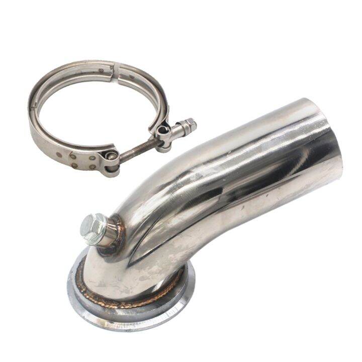 Turbo Exhaust Pipe With HX He351 V Band Flange Clamp For 4,375 "O.D