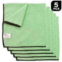 ผ้า ไมโครไฟเบอร์ เนื้อแน่น งานขัดสีรถ 40x40 cm (5 ผืน) MICROFIBER TOWEL น้ำหนักผ้า 340 ก./ตรม.