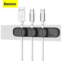 Baseus Magnetic Cable Clip USB Cable Winder Organizer Clamp Desktop Workstation Wire Cord Protector Management Cable Holder Cable Management