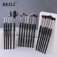 【CW】◙◎◎  BEILI Makeup Brushes Set 18/19pcs Luxury Goat Eyeshadow Eyebrow Blending Eyeliner brush make up