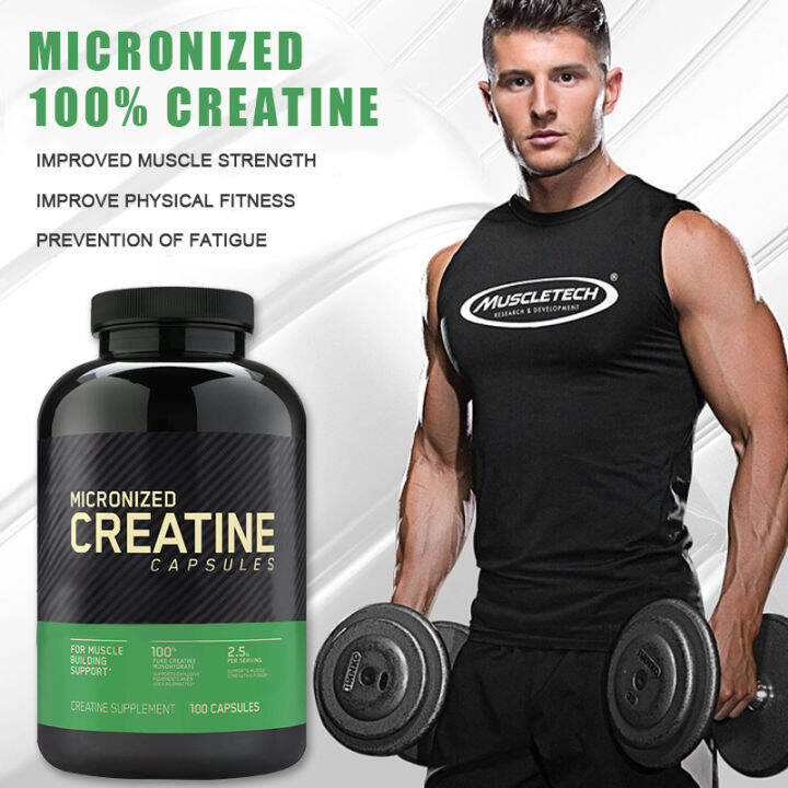 Microinized Creatine capsules 2.5G PER SERVING Supplement with Creatine ...