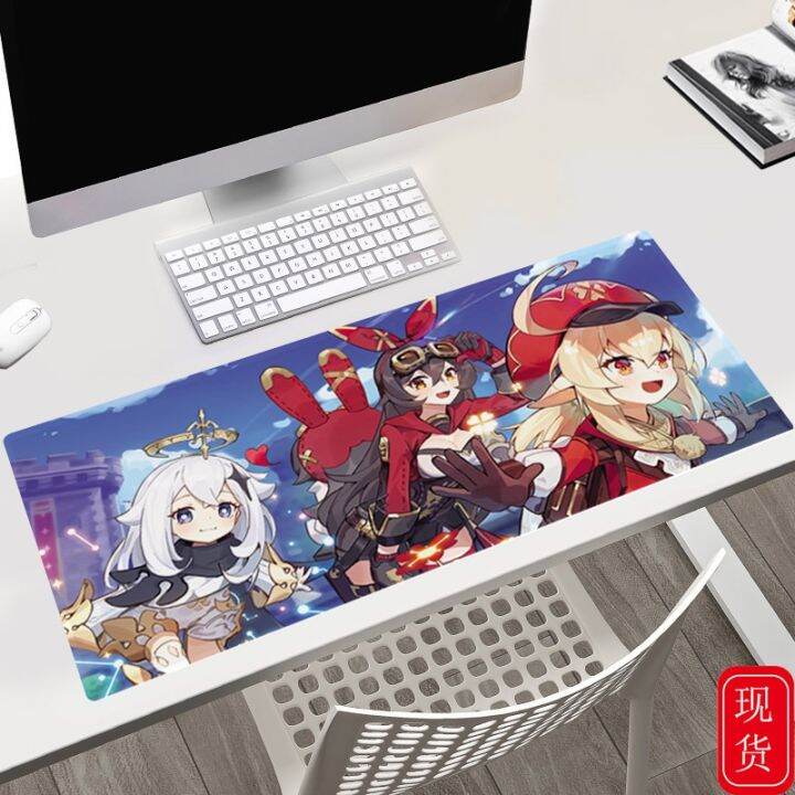 Genshin Impact Gaming Mouse Pad Anime Cartoon Office Home Desks Pads