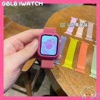 สีทึบเรียบง่ายเหมาะสำหรับสายนาฬิกา Apple โลหะดูดแม่เหล็ก Milan Applewatch รุ่น iwatch76SE5432 ใหม่