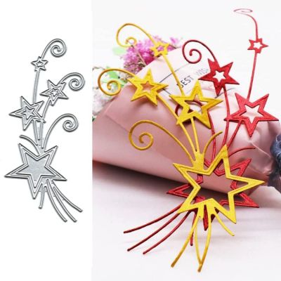 Christmas Stars Bouquet Cutting Dies Cut Stencils Card Paper Craft DIY Template Metal Cutting Dies Album Embossing Scrapbooking  Scrapbooking