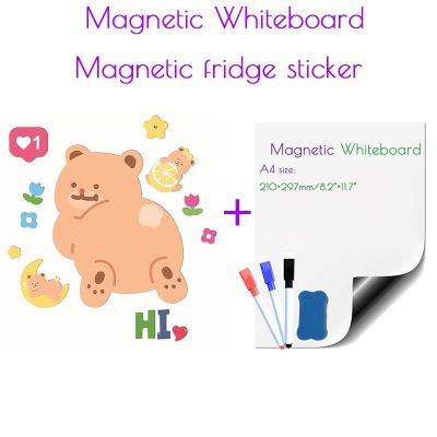 Whiteboard Magnetic Stickers Sadhu for Notes Calendar Planner Fridge Cartoon Magnet Child Drawing Framework On The Refrigerator
