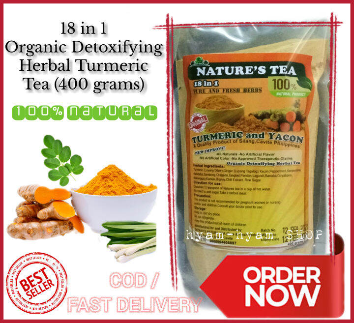 Nature's Tea Turmeric Tea 18 in 1 Powder Tea 400 grams Best Seller COD