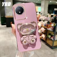 YBD 2023ใหม่เคส Y02T Y02A Y02เคสสำหรับ Vivo 4G ดีไซน์ใหม่ท้องฟ้าเต็มไปด้วยดวงดาวตัวยึดชุบหมีเคสโทรศัพท์นิ่มแฟชั่น