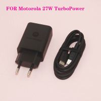 [ขายดี] 9V3A Motorola ที่ชาร์จความเร็วสูง Turopower 27W PD ปลั๊ักแปลงไฟสำหรับใช้ในยุโรปอย่างรวดเร็ว USB C เป็น Type C สำหรับ Moto X30 S30 Pro Edge S30 Razr 5G Z3 G50