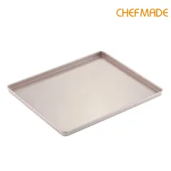 CHEFMADE 15-Inch Baking Sheet Pan, Non-Stick Carbon Steel Rimmed Cookie  Sheet Pan for Oven Roasting Meat Bread Jelly Roll Battenberg Pizzas  Pastries