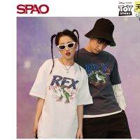 2023ใหม่【คลังสินค้าพร้อม】Spao Co-nded ฤดูใบไม้ผลิฤดูร้อนใหม่คู่ Crewneck เสื้อยืดแขนสั้น SPRLC24D17