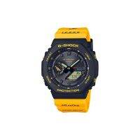 Casio นาฬิกา G-Shock [ของแท้จากญี่ปุ่น] โมเดลความร่วมมือจากทะเลและโลกของญี่ปุ่นโมเดลความร่วมมือกับพลาสติกชีวมวลพลังงานแสงอาทิตย์ GA-B2100K-9AJR สีเหลืองของผู้ชาย