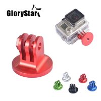 ♤ GloryStar For Gopro Mount CNC Aluminum Alloy Tripod Adapter for Gopro Hero 9 8 7 6 5 4 3 Xiaomi Yi Sjcam Sj OSMO Action Camera