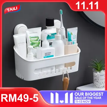 1pc Taili Shower Caddy With Vacuum Suction Cup Drill Free Removable Shower  Shelf Storage Basket For Shampoo Toiletries Kitchen Bathroom Bedroom  Organizer, Free Shipping, Free Returns