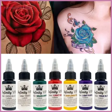 Element Dynamic Tattoo Ink Lips and Roses 1oz Color Set