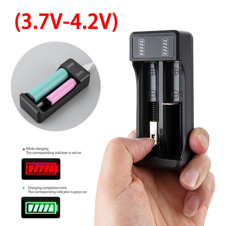 18650 Travel USB Charger Battery Charger Single and Two Slot