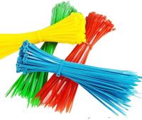 400pcs 2.5mm x 150mm Colorful Plastic Self-locking Packaging Cable Wire Zip Ties Cable Management