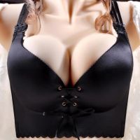 Bandage Push Up Bra Women 34-52 C D E Plus Size Bralette Black Sexy Bras Wireless Underwear Thin Gathered Brassiere Big Breast