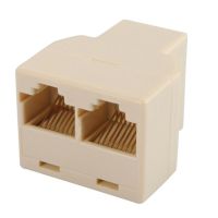 【✔In stock】 d7zaa4b น้ำหนักเบา Rj45 Cat 5 6 Lan Ethernet อะแดปเตอร์ตัวเชื่อมต่อตัวแยก Pc