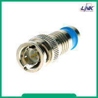 หัวต่อ LINK UC-0046 BNC PLUG/CONNECTOR RG6 หัวต่อสาย Coaxial ตัวผู้ แบบ BNC ใช้คีมหนีบ อุปกรณ์กล้องวงจรปิด