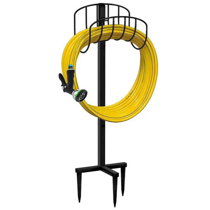 Garden Hose Holder Free Standing Heavy Duty Water Hose Storage Rack for