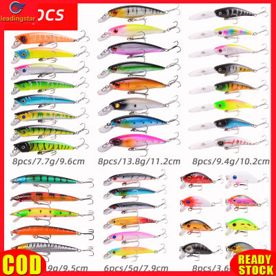 LeadingStar RC Authentic Fishing Lures Kit Mixed Including Minnow Popper Crank VIB Baits With Hooks Topwater Hard Wobblers Set Fishing Gear