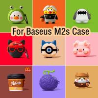 【Discount】  For Baseus M2s Case Creative cartoon patterns for Baseus M2s Casing Soft Earphone Case Cover