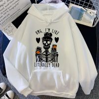 2023 NEW2021 Autumn Streetwear Women Hoodies Print Witch Pumpkin Halloween Skull Sweatshirts Sleeve Tops Man Moletom