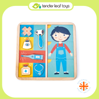 Tender Leaf Toys ของเล่นไม้ ของเล่นเสริมพัฒนาการ ชุดปริศนาของร่างกาย Ouch Puzzle