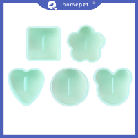 ? Homepet แม่พิมพ์ทำข้าวปั้นน่ารัก5ชิ้น เซ็ตเครื่องมืออบบิสกิตเค้กขนมปังรูปทรงต่างๆอุปกรณ์ในครัวในบ้านแบบทำมือ