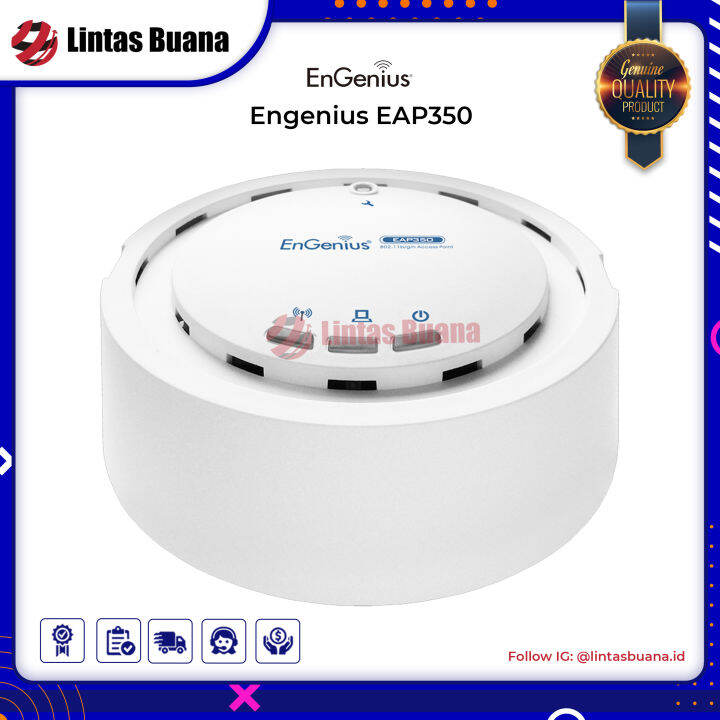 Engenius Eap350 Access Point N300 Gigabit Ceiling Mount Long Range