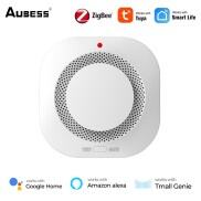 Aubess Tuya Zigbee smoke detector Wireless Intelligence 80db Alarm