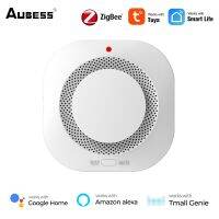 Aubess เครื่องตรวจจับควัน Zigbee ปลุก80db อัจฉริยะไร้สาย,เซนเซอร์ตรวจจับควันเตือนภัยก้าวหน้า