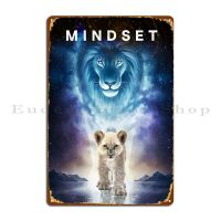 Celestineor Mindset โลหะโล่โปสเตอร์สำหรับพรรคตกแต่งผนัง,โรงรถเหล็กห้องนั่งเล่น,ที่ไม่ซ้ำกันและมีสไตล์ดีบุกเข้าสู่ระบบโปสเตอร์