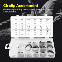 【ราคาถูก】150pcs Snap Retaining Ring Circlip Assortment Set 3mm - 32mm 18 Sizes with Box