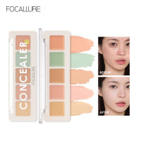 FOCALLURE 5สีคอนซีลเลอร์ Palette กันน้ำติดทนนานแต่งหน้ามูลนิธิครีมสดใสใบหน้า Contour แต่งหน้าเครื่องสำอาง