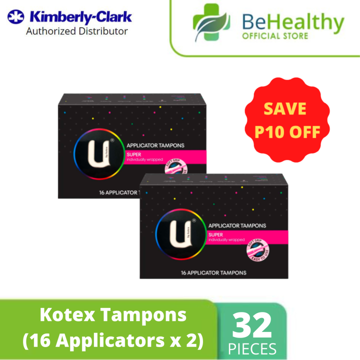 Kotex Tampons (16 Applicators x 2) Lazada PH