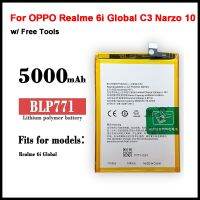 แบตเตอรี่ แท้ BLP771 5000MAh แบตเตอรี่ทดแทนสำหรับ OPPO Realme 6i Global C3 Narzo 10แบตเตอรี่โทรศัพท์มือถือ