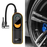 Electrical Wireless Tire Inflator Air Compressor Car MotorbikeBicycle Electric Tyre Inflatable Pump with Digital Display Air Compressors  Inflators