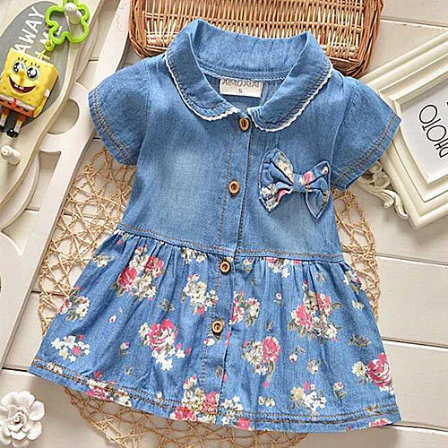 CS Soft Denim Dress For Kids Girl 1-8 Years Old | Lazada PH-sonthuy.vn