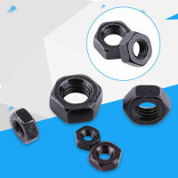 25Pcs Black Grade 8.8 steel DIN934 Hex Hexagon Ordinary Nut For M1.6 M2 M2.5 M3 M4 M5 M6 M8 Screw Bolt