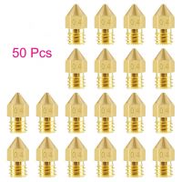 {Bishop Belle}50 PCS 3D เครื่องพิมพ์หัวฉีด MK8 Extruder หัวฉีด0.2มม.0.3มม.0.4มม.0.5มม.0.6มม.0.8มม.1.0มม.สำหรับ Makerbot Creality CR10 Ender 3 5