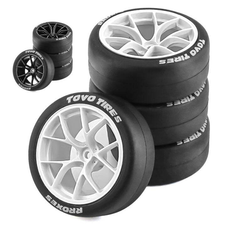 4pcs 65mm Hard Drift Tire 1/10 RC Drift Car On Road Touring Racing Car