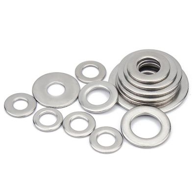 1/50/100pcs GB97 A2 304 Stainless Steel Flat Washer Plain Gasket M1.6 M2 M2.5 M3 M4 M5 M6 M8 M10 M12 M16 M20 M24 For Screws Bolt